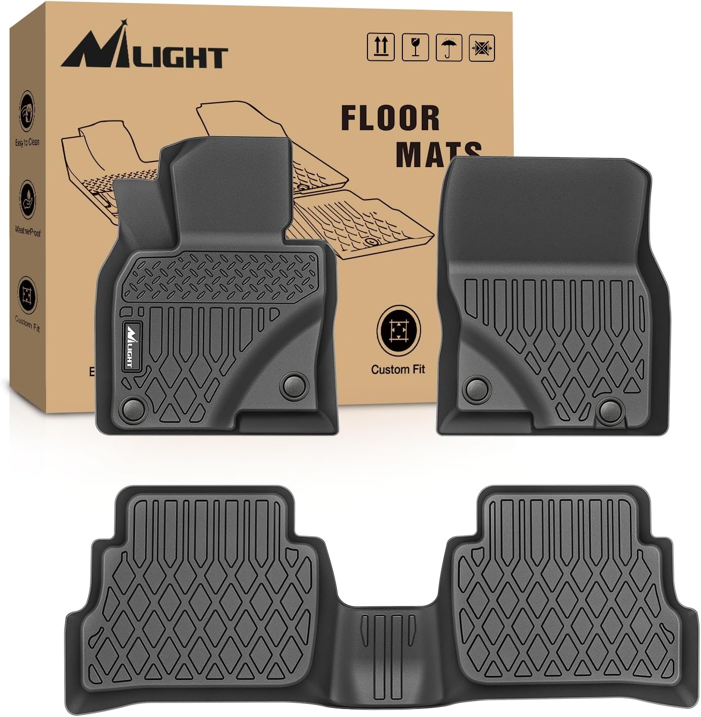 Car Floor Mat Rubber - Автомобильные коврики Nilight Custom Fit из