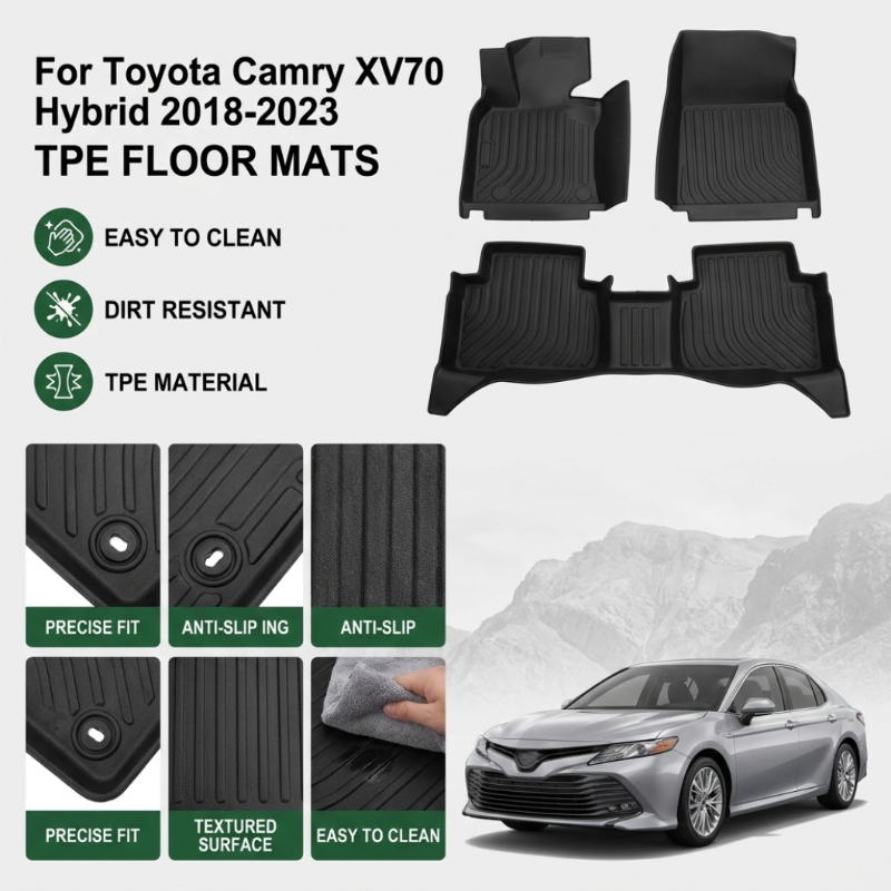 Car Floor Mat Rubber - Автомобильные коврики TPE для Toyota Camry