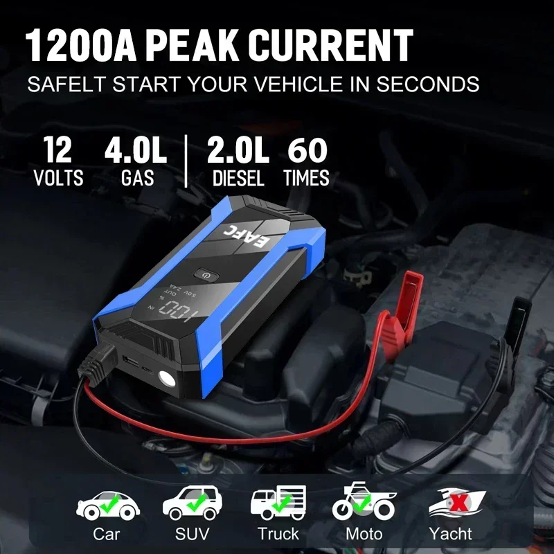 Автомобильный стартер 12 В, вы – обзор и цена Portable Jump Starter