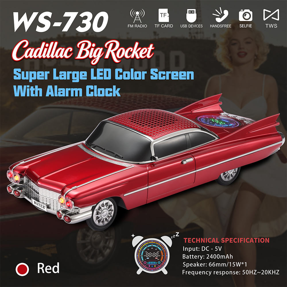 Ретро-колонка Bluetooth WS-730 – обзор и цена Car Accessories Amazon